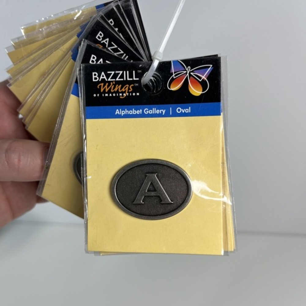 Bazzill Wings‎ Alphabet Gallery - Oval Set of 23 NEW